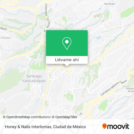 Mapa de Honey & Nails Interlomas