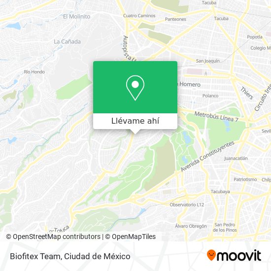 Mapa de Biofitex Team