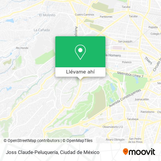 Mapa de Joss Claude-Peluquería