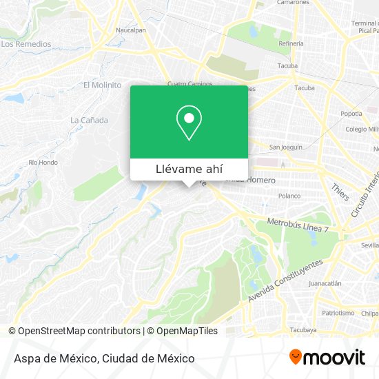 Mapa de Aspa de México