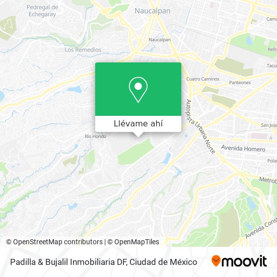 Mapa de Padilla & Bujalil Inmobiliaria DF