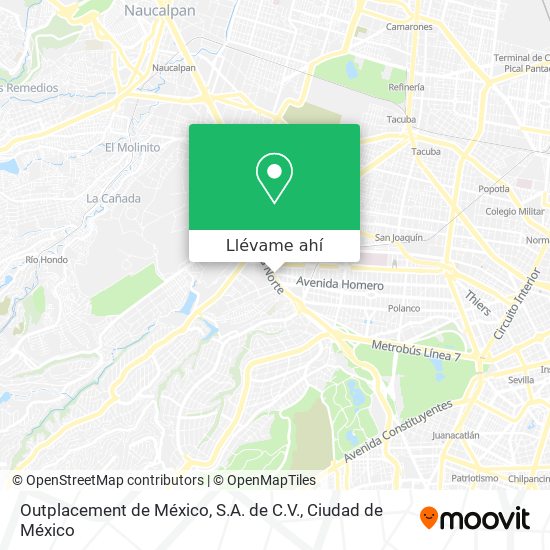 Mapa de Outplacement de México, S.A. de C.V.