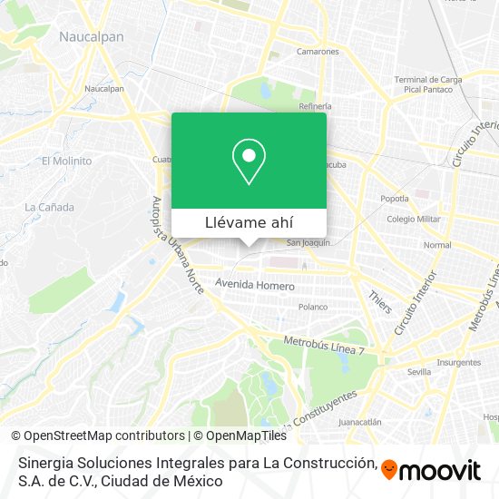 Mapa de Sinergia Soluciones Integrales para La Construcción, S.A. de C.V.