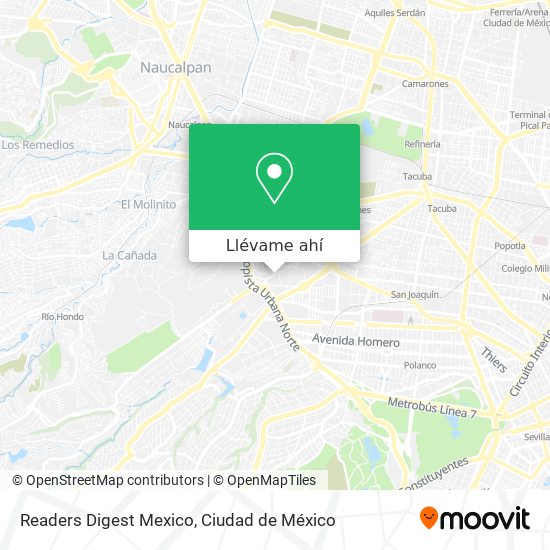 Mapa de Readers Digest Mexico