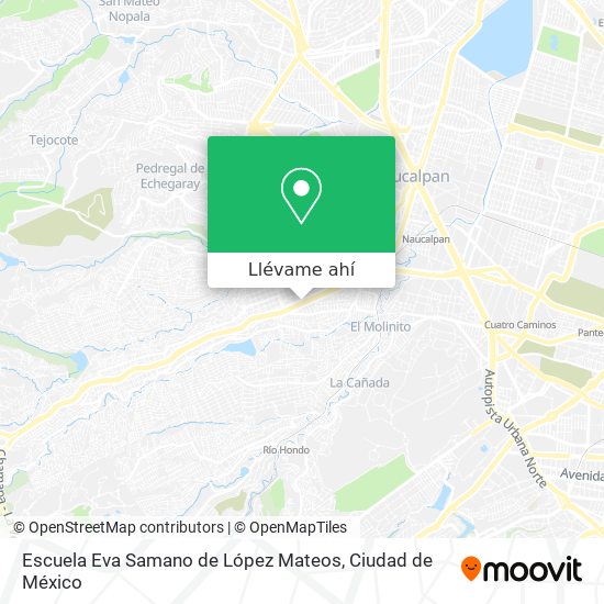 Mapa de Escuela Eva Samano de López Mateos