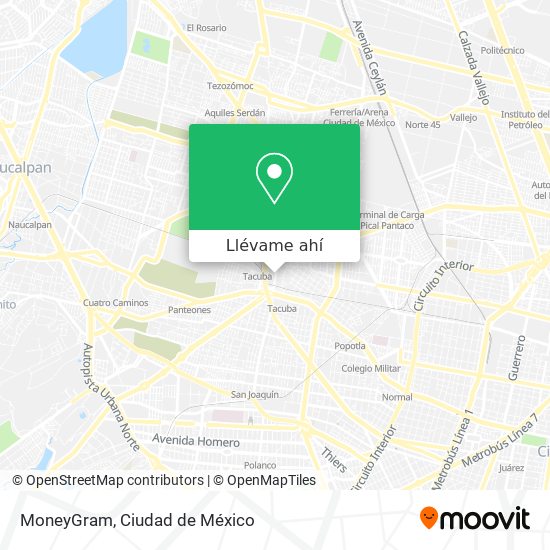 Mapa de MoneyGram