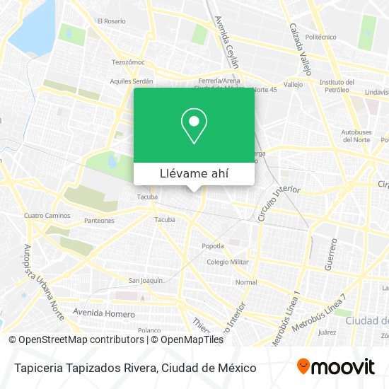 Mapa de Tapiceria Tapizados Rivera