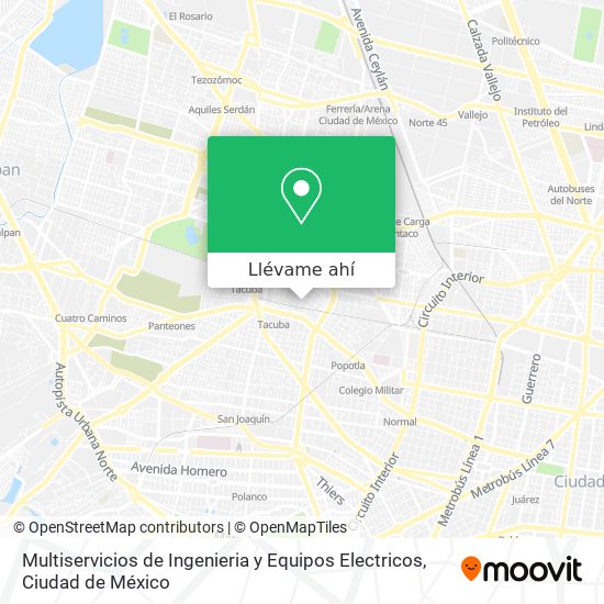 Mapa de Multiservicios de Ingenieria y Equipos Electricos