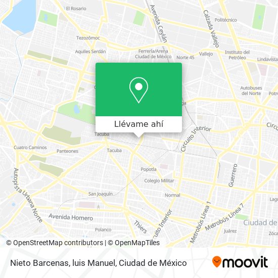 Mapa de Nieto Barcenas, luis Manuel