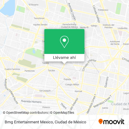 Mapa de Bmg Entertainment Mexico