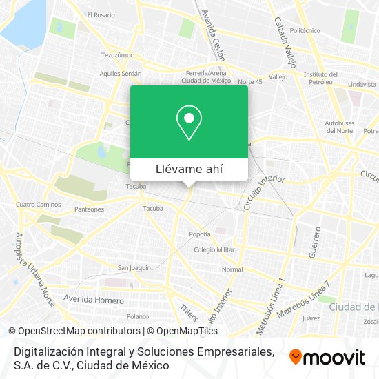 Mapa de Digitalización Integral y Soluciones Empresariales, S.A. de C.V.