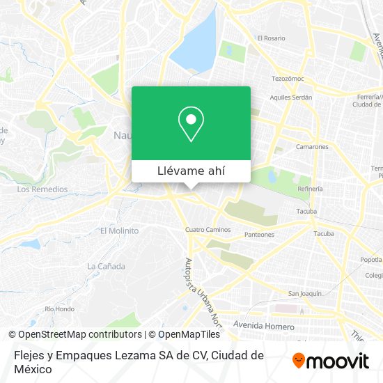 Mapa de Flejes y Empaques Lezama SA de CV