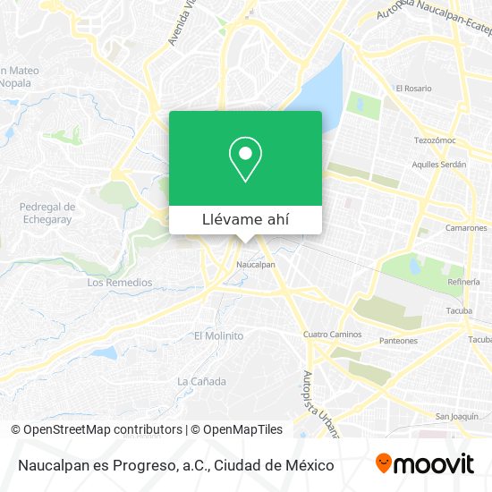 Mapa de Naucalpan es Progreso, a.C.