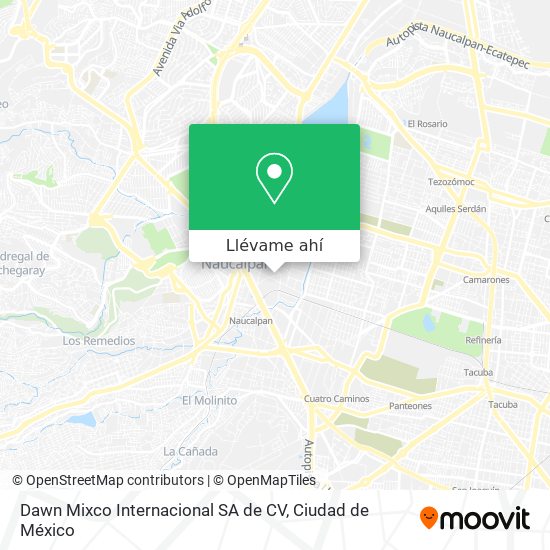 Mapa de Dawn Mixco Internacional SA de CV