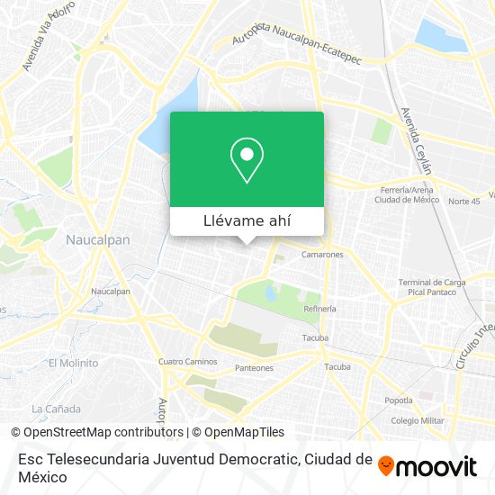 Mapa de Esc Telesecundaria Juventud Democratic