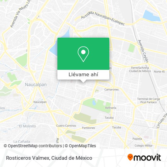 Mapa de Rosticeros Valmex