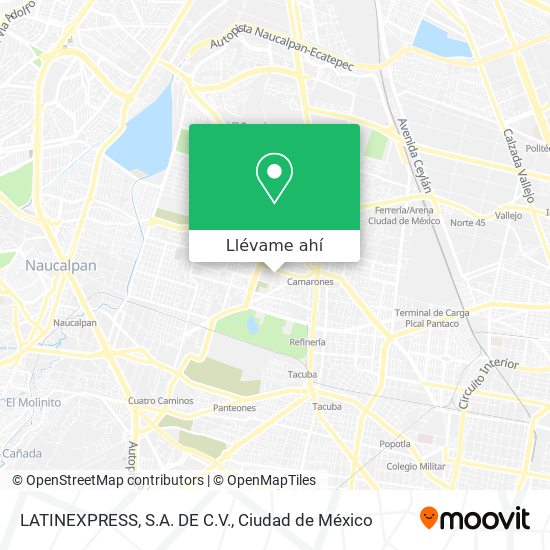 Mapa de LATINEXPRESS, S.A. DE C.V.