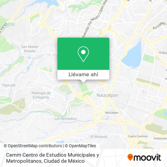 Mapa de Cemm Centro de Estudios Municipales y Metropolitanos