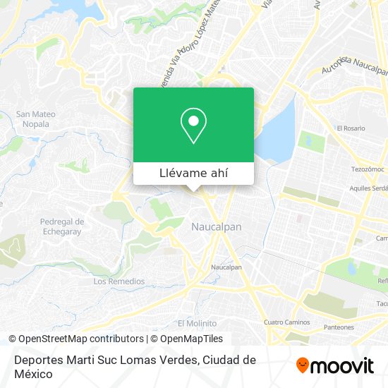 Mapa de Deportes Marti Suc Lomas Verdes