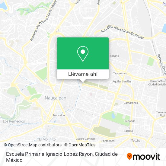 Mapa de Escuela Primaria Ignacio Lopez Rayon