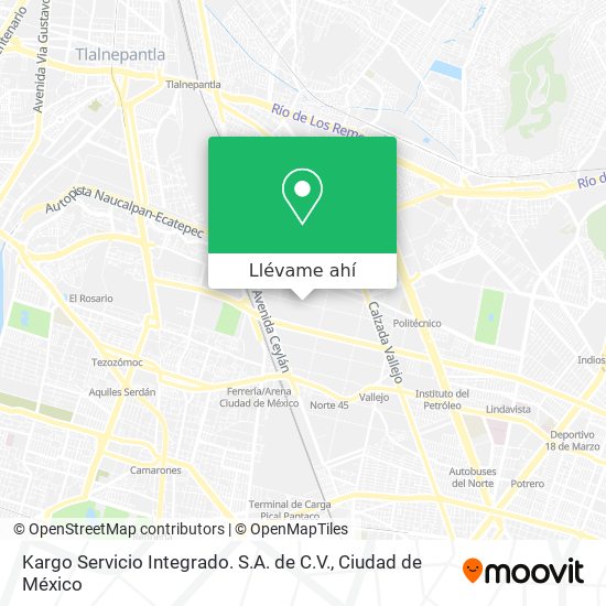 Mapa de Kargo Servicio Integrado. S.A. de C.V.