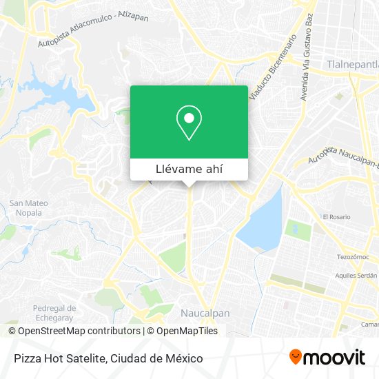 Mapa de Pizza Hot Satelite