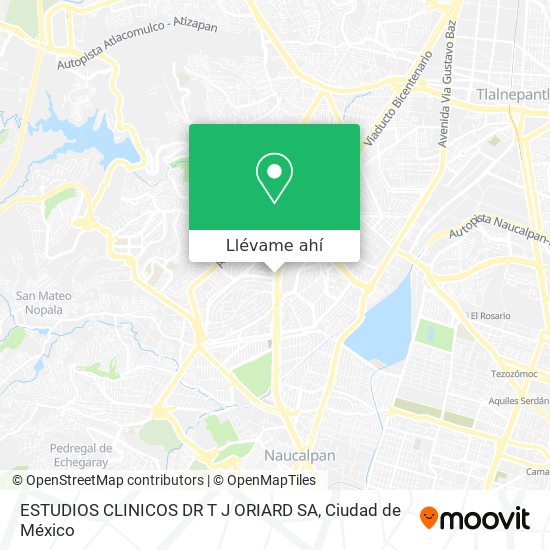 Mapa de ESTUDIOS CLINICOS DR T J ORIARD SA