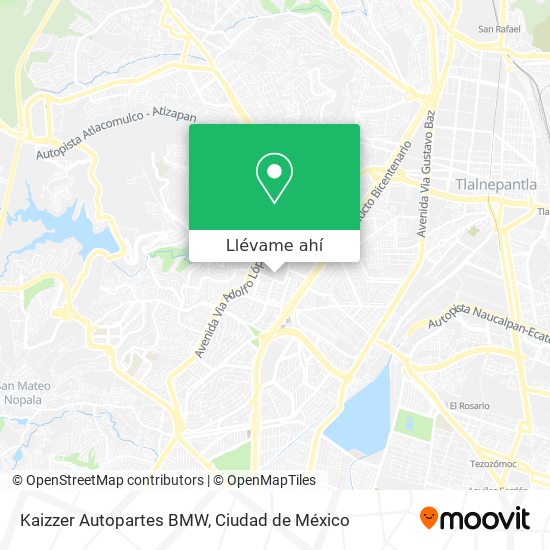 Mapa de Kaizzer Autopartes BMW