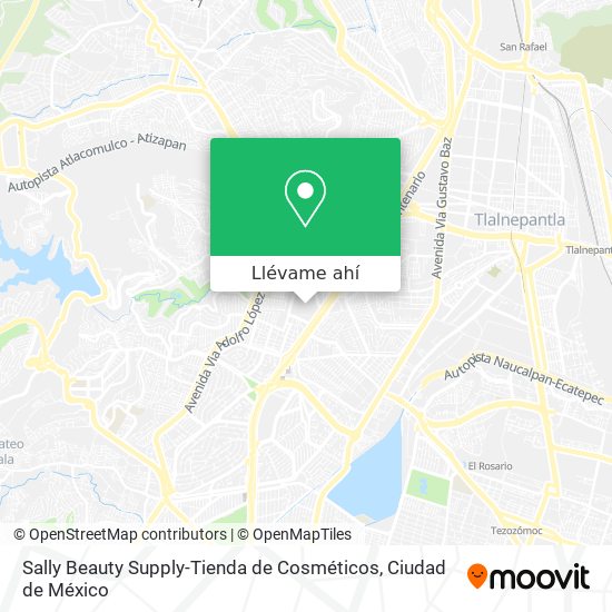 Mapa de Sally Beauty Supply-Tienda de Cosméticos