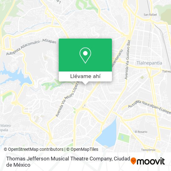 Mapa de Thomas Jefferson Musical Theatre Company