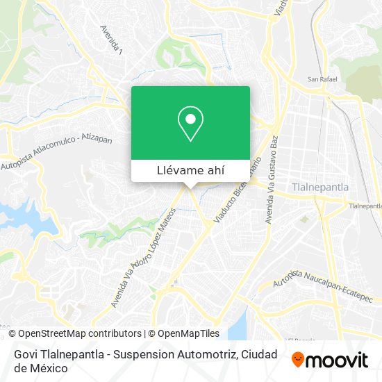 Mapa de Govi Tlalnepantla - Suspension Automotriz