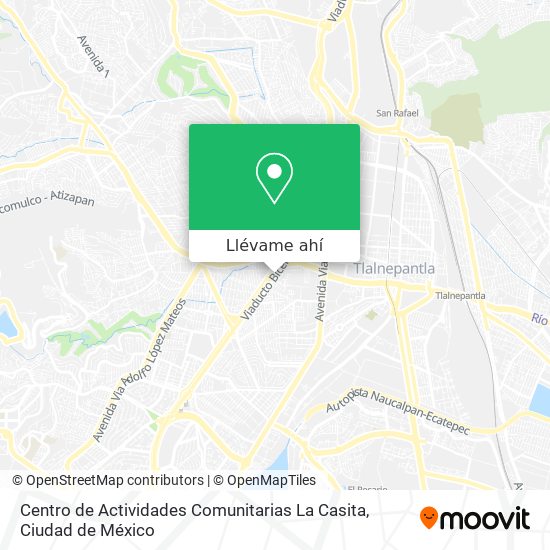 Mapa de Centro de Actividades Comunitarias La Casita