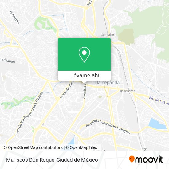 Mapa de Mariscos Don Roque