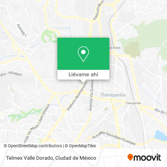 Mapa de Telmex Valle Dorado