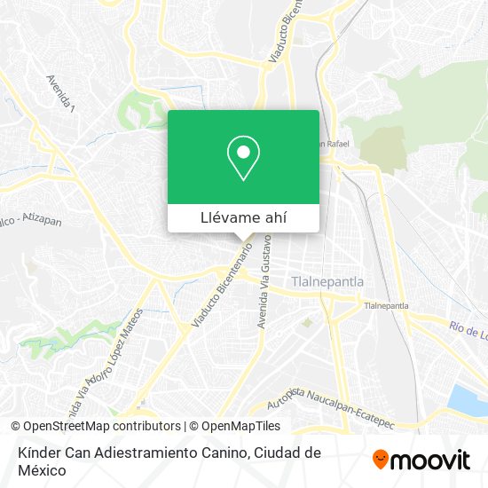 Mapa de Kínder Can Adiestramiento Canino