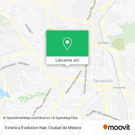 Mapa de Estetica Evolution Nair