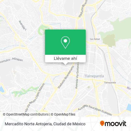 Mapa de Mercadito Norte Antojeria