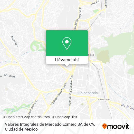 Cómo llegar a Valores Integrales de Mercado Exmerc SA de CV en Cuautitlán  Izcalli en Autobús?
