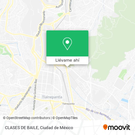 Mapa de CLASES DE BAILE