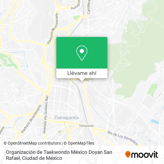 Mapa de Organización de Taekwondo México Doyan San Rafael