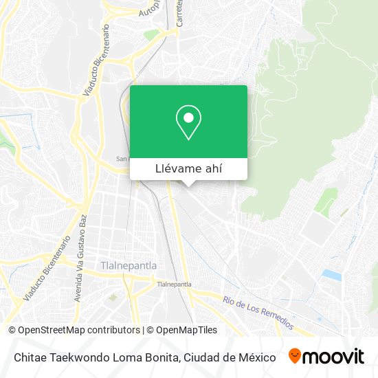 Mapa de Chitae Taekwondo Loma Bonita