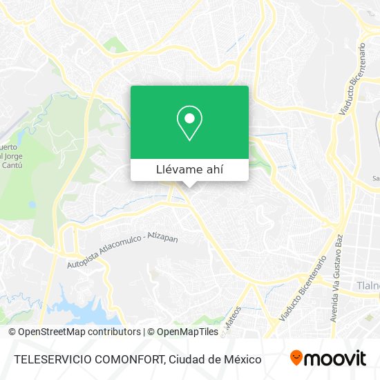 Mapa de TELESERVICIO COMONFORT