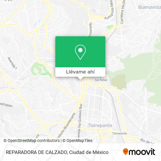 Mapa de REPARADORA DE CALZADO