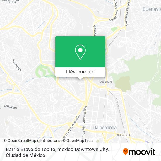 Mapa de Barrio Bravo de Tepito, mexico Downtown City