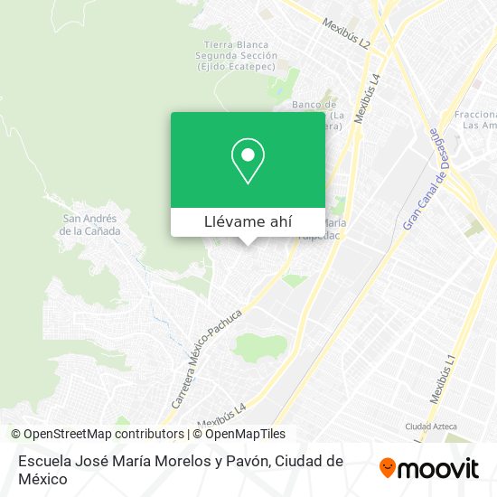 Mapa de Escuela José María Morelos y Pavón