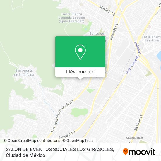 Mapa de SALON DE EVENTOS SOCIALES LOS GIRASOLES