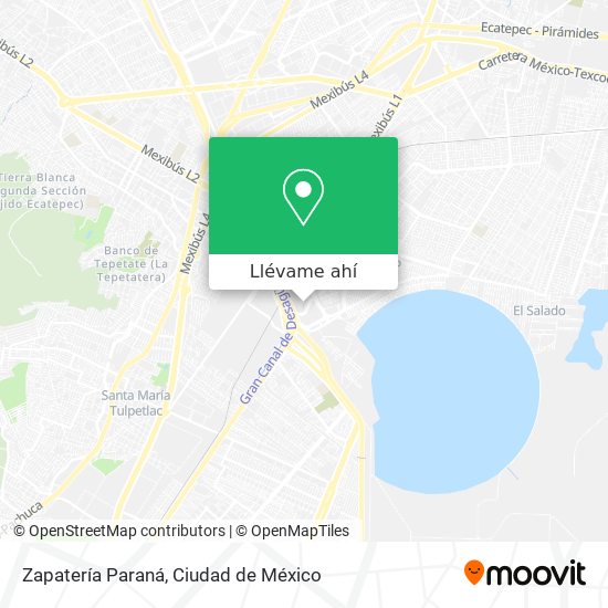 Mapa de Zapatería Paraná