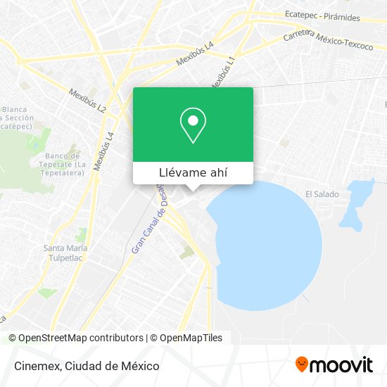 Mapa de Cinemex