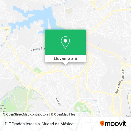 Mapa de DIF Prados Ixtacala