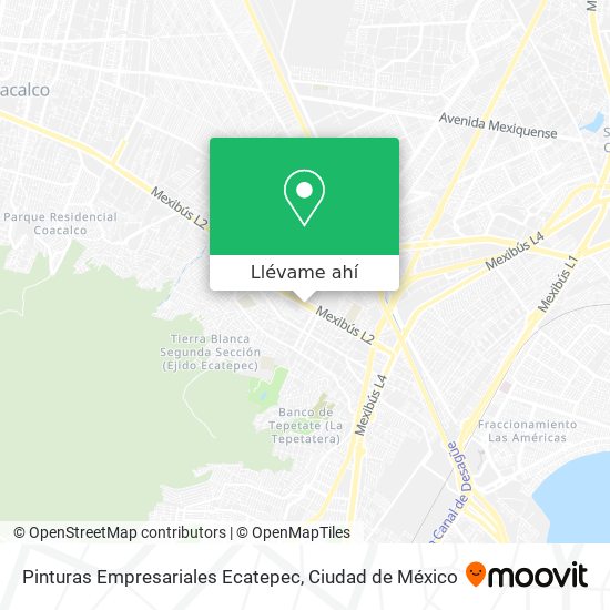 Mapa de Pinturas Empresariales Ecatepec